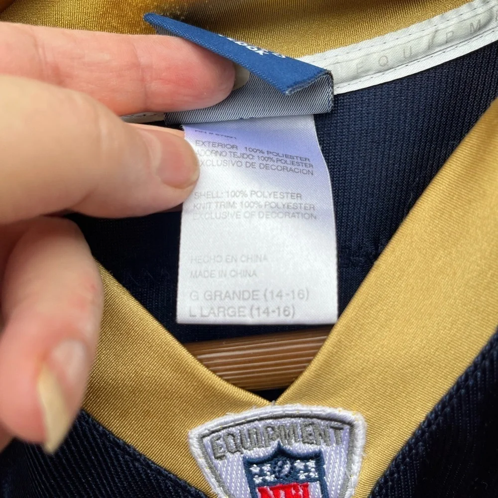 Reebok Navy and Gold NFL Jersey #8 Bradford